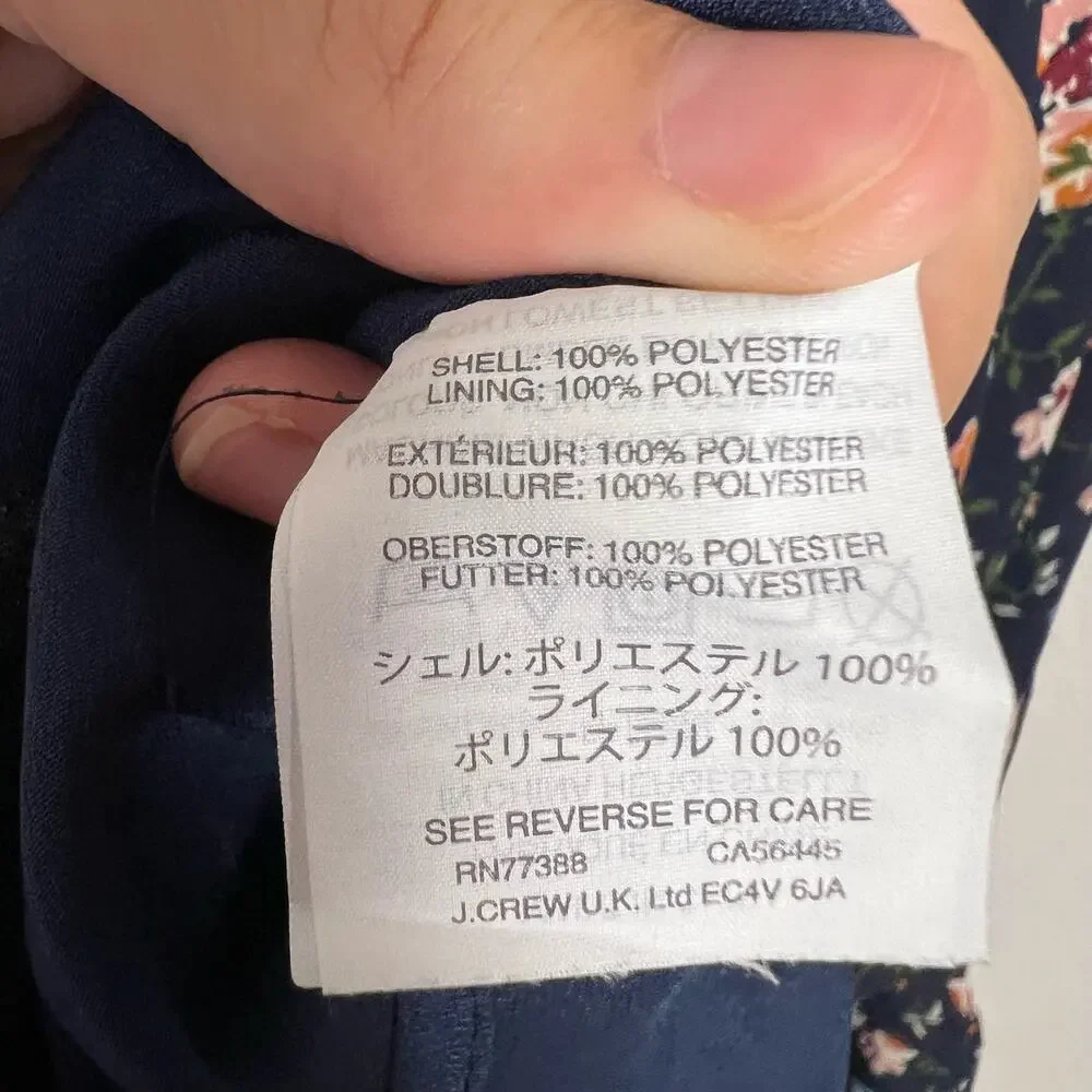 J.Crew Mercantile Black Floral Sleeveless Dress Size 4 - Picture 9 of 10